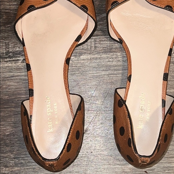 Kate Spade Brown and Black Polka Dot Loafers - Picture 4 of 6